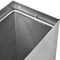 Global Industrial Rectangular Wall Mount Trash Can, Silver, Stainless Steel, 14 in 641437SS - alternate 3